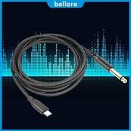 ✿24H✿ 1/2/3M Type C To 6.35mm 1/4 Inch TS Guitar Audio Cable Gold-Plated Connector 6.35mm Mono To US