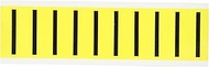 Brady 3440-I 2-1/4" Height, 7/8" Width, B-498 Repositionable Coated Vinyl Cloth, Black On Yellow Col