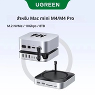 UGREEN สำหรับ Mac Mini M4/M4 Pro USB HUB Docking Station M.2 NVMe SSD 8TB สูงสุด 10Gbps 170 เมกะไบต์
