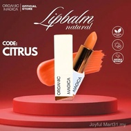 ORGANIC MAGICA Lipbalm CODE CITRUS PINK ORANGEY ORGANIC MAGICA MERAWAT BIBIR HITAM DENGAN ANTI OKSID