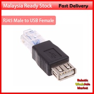 Ethernet RJ45 Male to USB Female Connector Converter Adapter