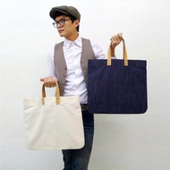DENIM-手做皮革丹寧牛仔帆布手提/托特/筆電包