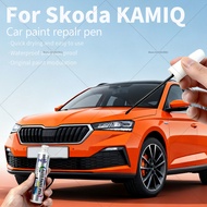 For Skoda KAMIQ Car Paint Repair Pen Touch Up Scratch Remover DIY Auto Accessories White Brown LA8T 