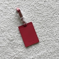 Agnes b. Luggage Tag Red Travel Leather