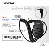 Baofeng DS2 Handy PTT Speaker Mic 2 Pin Connector