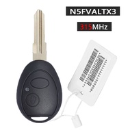 KEYECU FCC ID: N5FVALTX3 / 73370847C 315/ 433MHz ID47 Chip Remote Key Fob Key 2 Buttons for Land Rov