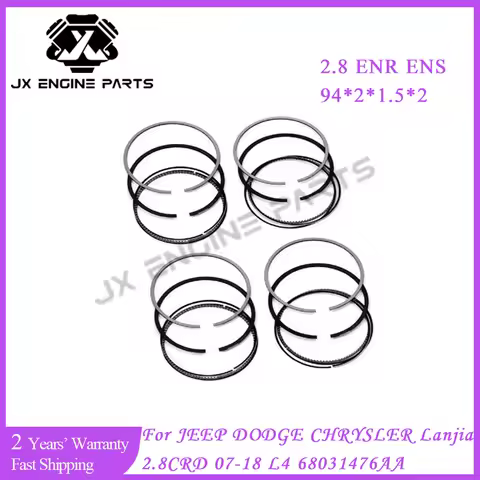 ENR ENS Engine Piston Ring Set For JEEP 2.8 CRD CHEROKEE LIBERTY WRANGLER DODGE NITRO CHRYSLER VOYAG