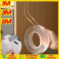 Mz MALL Nano Double Sided Tape 5M 3M 1M Multipurpose Transparent Strongly Sticky Tape Strips