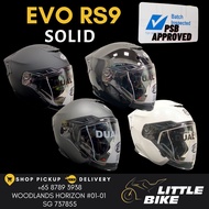 SG SELLER 🇸🇬 PSB APPROVED Evo rs9 solid open face motorcycle helmet riding helmets