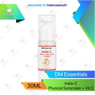 DM Essentials Insta C Physical Sunscreen + Vitamin C SPF 40+ PA++++ (30ML)