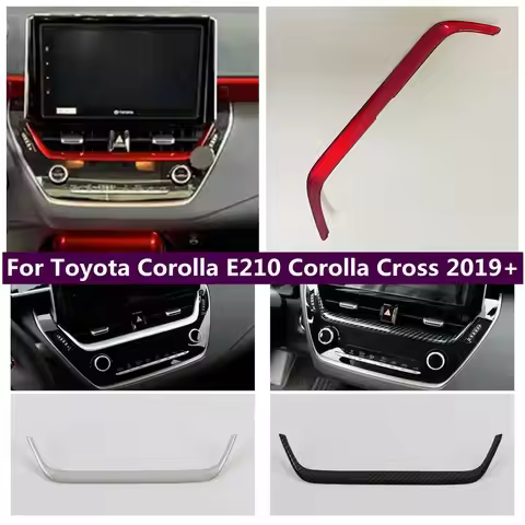 Middle AC Air Outlet Vent Navigation Stripes Cover Trim For Toyota Corolla E210 Corolla Cross 2019 -