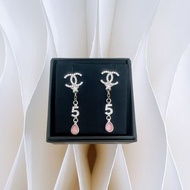 (尖沙咀門市💖) Chanel 22s drop earrings 水鑽粉色垂吊耳環