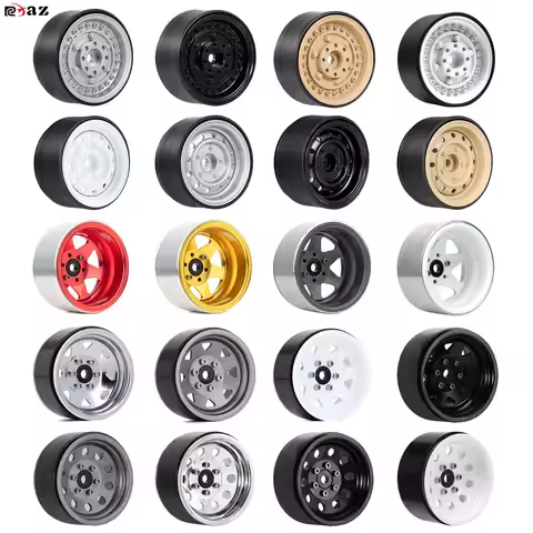 RCXAZ 1.9 Metal Beadlock Wheels, for 1/10 RC rock crawlers Axial SCX10 II III 90046 TRX4 Redcat GEN8