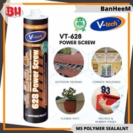 [BanHeeM]V-TECH VT-628 POWER SCREW - INSTANT GRAB ADHESIVE SEALANT 290ML - WHITE SUPER GLUE SILICONE
