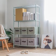 木板多層置物架 35x90cm 莫蘭迪綠色 消光黑色 白色 鐵架 層架