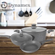 Dynamex 5pcs Marble Induction Cookware Set Wok Pan / Casserole / Frying Pan DYMX116/085/037
