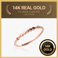 [Helene Jewelry] 14K real gold Aqua gold ring