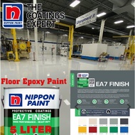 NIPPON 5 LITER EA7 epoxy floor paint cat lantai rumah epoxy cat epoxy lantai cat lantai simen epoxy 