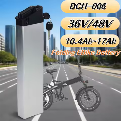 36V 48V 10.4Ah-17Ah Replacement Battery for ADO A20/A20F/MATE/Fiido M1, High Capacity Li-ion Folding