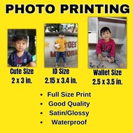 ♞FULL Size Photo Printing Wallet Size/Cute Size/ID Size