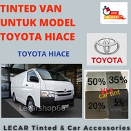 Tinted kereta untuk van Toyota Hiace/ car accessories(cermin depan, cermin belakang, semua pintu )