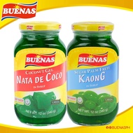 Buenas Nata De Coco and Kaong 12oz (Green ) Set