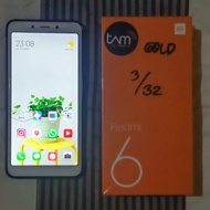 Xiaomi redmi 6 3/32 gold second like new