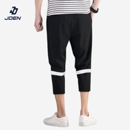 JDEN 3 Quarter Mid Long Pants Back Stripes - Seluar 3 Suku Lelaki Jalur Belakang Casual Running
