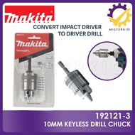 Makita 192121-3  Keyless Chuck Adapter 3/8" (10mm) - For converting an impact driver into a driver drill