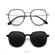 VIENDO Sunglasses Clip On Magnetic Myopia Glasses With Degree Men Women Shades Spectacle Frame Car D