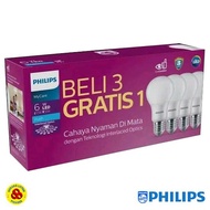 PUTIH Philips Mycare 6W LED Bulb Package 6W LED Bulb 4w Contents White