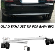 For BMW E90 E92 E93 320i 325i Twin Exhaust Pipe Up Quad Exhaust Tip Mufflers Tip Exhaust System Tail