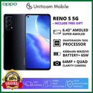 OPPO RENO 5 5G | 8GB + 128GB 1 Year Warranty New Original Phone