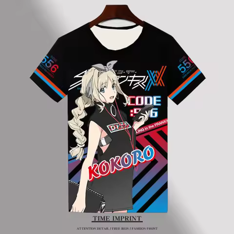 Summer DARLING in The FRANXX National Team 02 Anime Quick Drying Breathable Comfortable Parent Child