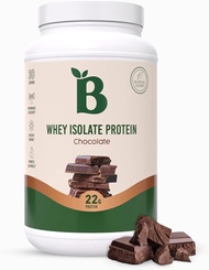 Bloom Nutrition Whey Isolate Protein Powder, Chocolate - Pure Iso Post Workout Recovery Drink Blend, Smoothie Mix with Digestive Enzymes for Gut Health - Low Carb, Keto &amp; Zero Sugar Added