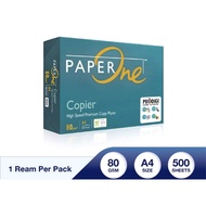 PAPER ONE A4 80gsm 500sheets Copier Paper (Green Box)1 Box=(5 Reams)