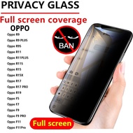♥Ready Stock【Anti-voyeur】Anti-spy tempered glass / OPPO F7 F9 F11 R9 R9S R11 R11S R15 R15X R17 Pro Privacy Screen Protector