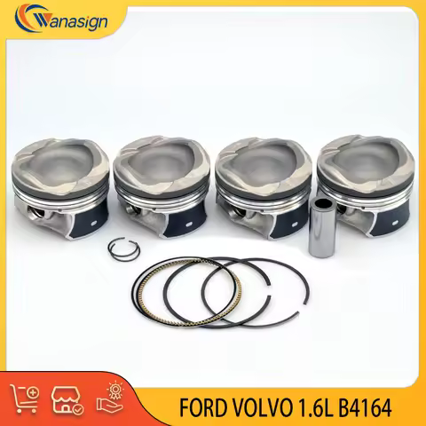 AUTO Engine Part Pistons & Piston Rings Set For FORD VOLVO 1.6L L4 1.6T GAS 1.6 L T EcoBoost Flexifu