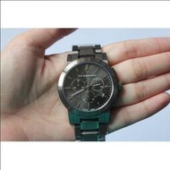 限時 BURBERRY巴寶莉 英倫經典格紋計時腕錶-IP黑(BU9354) 巴寶莉手錶 男錶 手錶