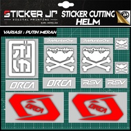 Stiker Helm Cutting - Sticker Helm Trail/ Helm JPX Cross 1 Set Variasi Orca