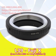 L39-FX Mount adapter converts L39 M39 lens to Fujifilm X body (L39-FUJIFILM M39-FX M39-FUJIFILM FX F