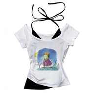 Mono Chic Women Crop Top - Gothic Anime Style | Japanese Gyaru Fashion