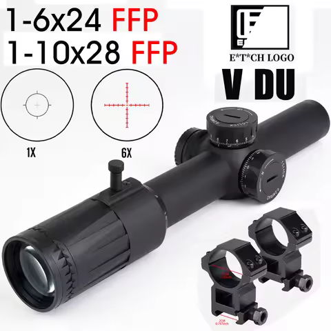 Original E*T*CH VDU 1-6x24 1-10x28 First Focal Plane FFP Precision SCOPE SR1 Illuminated Reticle Sho