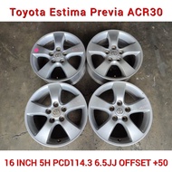 Toyota Sport Rim 16 INCH 5H PCD114.3 6.5JJ Offset +50 For Toyota Estima Previa Alphard Vellfire Mark