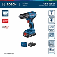 BOSCH PRO Mesin Bor Impact Baterai - Impact Drill Cordless 18V GSB 185-LI | Bor Tanpa Kabel untuk Ka