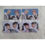 STOCK TERBATAS READYSTOCK PHOTOCARD PC STICKER EXO SC CHANYEOL SEHUN 1 BILLION VIEWS OFFICIAL