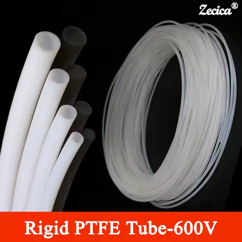 White PTFE Tube ID1/2/2.5/3/4/5/6/7/8/10mm 600V Hard 3D Printer Parts Extruder J-head Rigid Pipes