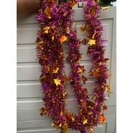 Big Star Slinger Star Tinsel/ 200cm Gold Star Slinger/