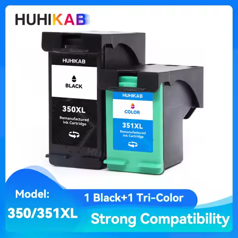 HUHIKAB 350XL 351XL Ink cartridge Replacement For HP 350 351 For HP350 D4200 C4480 C4580 C4380 C4400