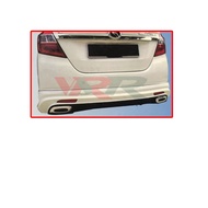 Perodua Bezza (2016)STORM Rear Back Bumper Skirt With Reflector Chrome Cover &amp; Pipe Lower PU Bodykit Raw Material Rubber